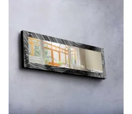 Lustra - Lustro ścienne 120x40 cm sosna/czarne - miniaturka - grafika 1