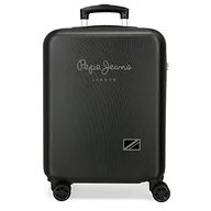 Walizki - Pepe Jeans Cromwell Walizka kabinowa Czarny 38x55x20 cms Twarde ABS Zapięcie szyfrowy z boku 35L 2,74 kg 4 koła Bagaż ręczny, czarny, Talla única, Walizka kabinowa - miniaturka - grafika 1