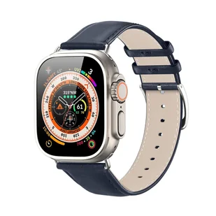 DUX DUCIS YS - skórzany pasek do Apple Watch 42/44/45/49mm niebieski - Akcesoria do smartwatchy - miniaturka - grafika 1