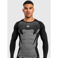 Kimona, stroje i obuwie - Venum Rashguard Długi Rękaw Long Sleeve Attack Black/Grey - miniaturka - grafika 1
