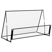 Piłka nożna - Rebounder do piłki nożnej 2-w-1, 202x104x120 cm, stal Lumarko! - miniaturka - grafika 1