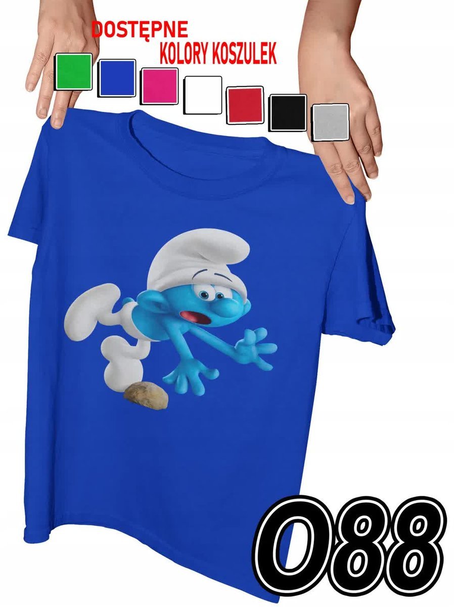 Koszulka Dziecięca Z Nadrukiem Smerfy Ciamajda Różne - M 134-140