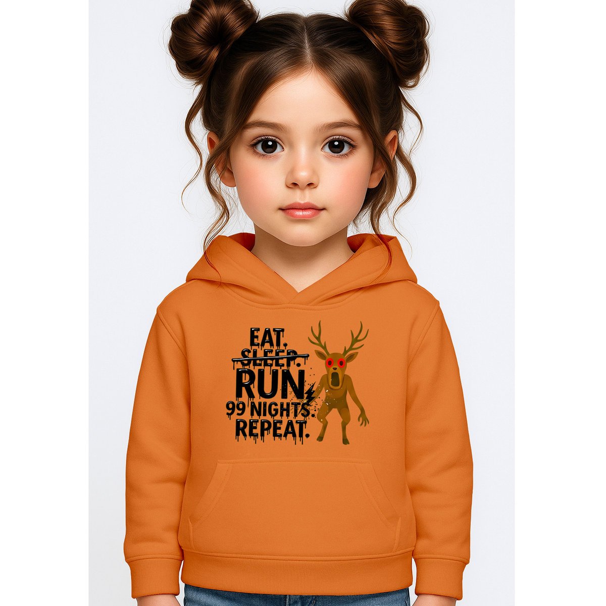 BLUZA DZIECIĘCA Z KAPTUREM 99 NOCY W LESIE ROBLOX 110-116 PREZENT