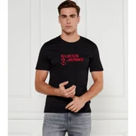 Koszulki męskie - Guess Jeans T-shirt Slim Fit - miniaturka - grafika 1