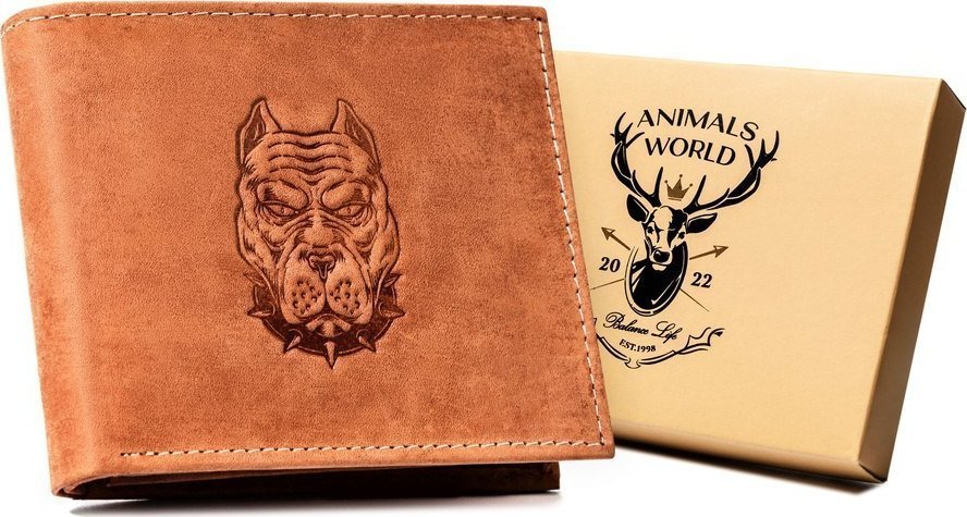 Always Wild Duży, Skórzany Portfel Męski