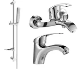Zestawy baterii łazienkowych - Mexen Fabia DF72 zestaw wannowy, chrom - 746503DF72-00 - miniaturka - grafika 1
