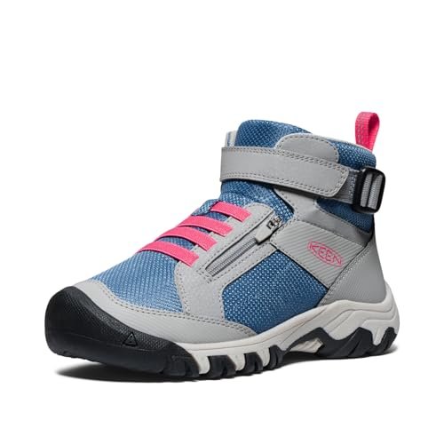 KEEN Targhee Boundless, buty turystyczne unisex - dzieci i chłopców, Alloy Rouge Red, 40 EU