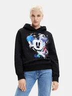 Bluzy damskie - Desigual Bluza 23SWSK35 Czarny Loose Fit - miniaturka - grafika 1