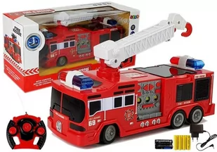 Import LEANToys Wóz Strażacki Zdalnie Sterowany Straż Pożarna R/C 28cm - Zabawki zdalnie sterowane - miniaturka - grafika 2