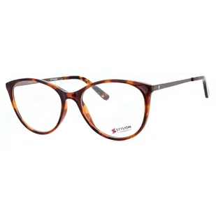 Damskie Okulary zerówki korekcyjne oprawki kocie oczy STAC-27 panterka - Okulary korekcyjne, oprawki, szkła - miniaturka - grafika 1