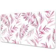 Podkładki na biurko - Duża podkładka ochronna na biurko Różowe liście 120x60 cm - miniaturka - grafika 1