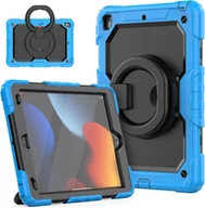 Etui do tabletów - Etui do iPad 9/8/7 10.2” z Podstawką i Paskiem na Ramię Niebieskie - miniaturka - grafika 1