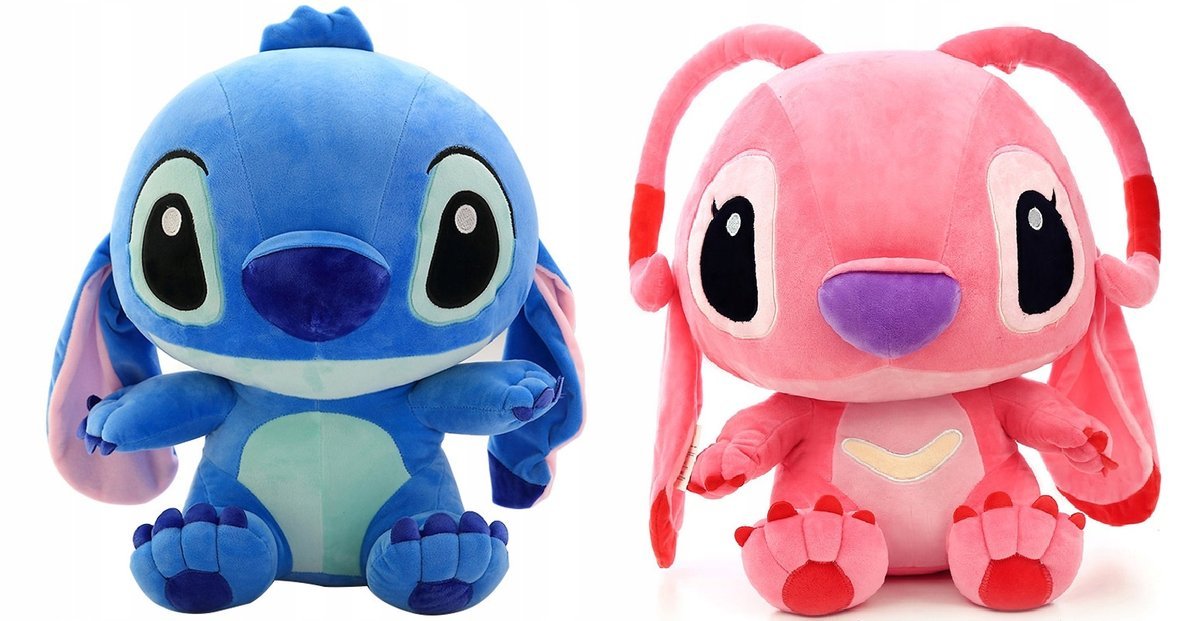 Zestaw 2X Stich Angel Przytulanka Pluszak Miś 25Cm Lilo I Stitch
