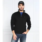 Swetry męskie - Tommy Hilfiger Sweter ZIP MOCK | Regular Fit | z dodatkiem kaszmiru - miniaturka - grafika 1