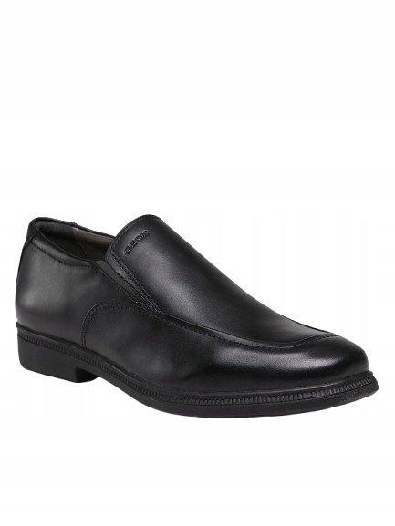 GEOX J FEDERICO MĘSKIE BUTY CZARNE WSUWANE SKÓRZANE 40 JTC