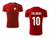 Koszulki sportowe męskie - Treningowa Koszulka POLSKA ZIELIŃSKI 10 jr - miniaturka - grafika 1