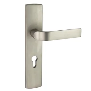 Schaffner Klamka do drzwi zewnętrznych Cesare 90 mm nikiel - Klamki - miniaturka - grafika 1