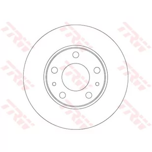 Tarcza hamulcowa TRW DF6287 - Tarcze hamulcowe - miniaturka - grafika 1