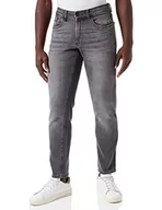 Spodenki męskie - camel active Męskie spodnie jeansowe Slim Fit Madison Stretch, Ciemnoszary (Stone Grey), 34W / 30L - miniaturka - grafika 1