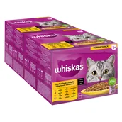 Mokra karma dla kotów - Pakiet Whiskas 1+ Adult, saszetki, 48 x 85 g - Wybór dań drobiowych w sosie - miniaturka - grafika 1