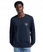 Bluzy męskie - Bluza Lee CREW SWS 112364562 Rivet Navy XL - miniaturka - grafika 1