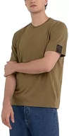 Koszulki męskie - Replay T-shirt męski, Army Green 238, S - miniaturka - grafika 1