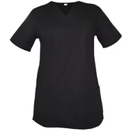 Odzież medyczna - Bluza medyczna, chirurgiczna damska  kolor czarny M - miniaturka - grafika 1