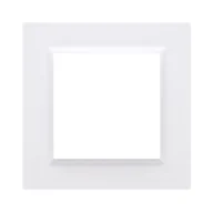 Klawisze i ramki - Ramka 1-krotna SIMON10 uniwersalna poziom i pion biała - miniaturka - grafika 1