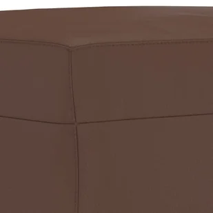 Lumarko Ławka, brązowa, 100x35x41 cm, tapicerowana sztuczną skórą - Ławki do przedpokoju - miniaturka - grafika 6