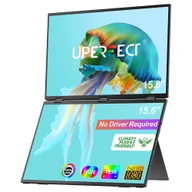 Monitory - UPERFECT Delta 15 6-inch Dual Screen Portable Folding Monitor 1920*1080 FHD IPS Screen 60Hz Refresh Rate 1000:1 Contrast Rat - miniaturka - grafika 1