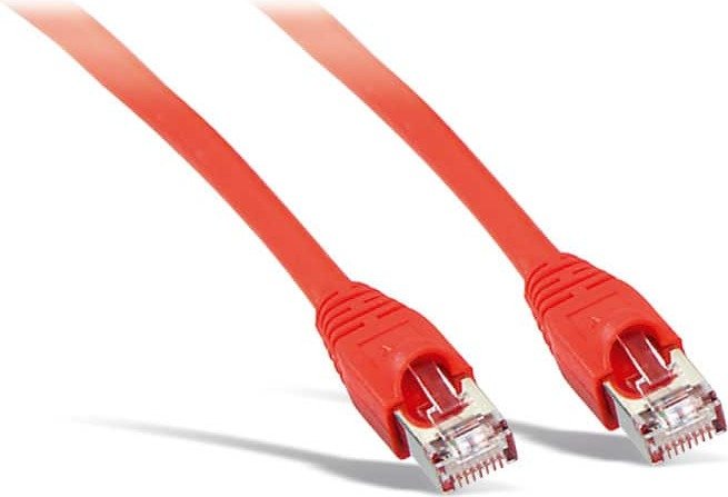 Kabel sieciowy patch S/CONN maximum connectivity, kat. 6, S/FTP, PIMF, bezhalogenowy, czerwony, 7,5 m (75717-HR)