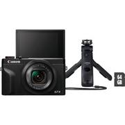 Aparaty Cyfrowe - Canon PowerShot G7 X Mark III Vlogger Kit Czarny (3637C027) - miniaturka - grafika 1