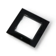 Systemy inteligentnych domów - Shelly Wall Frame 1 - ramka do włączników ściennych Shelly Wall Switch - pojedyncza - czarna - miniaturka - grafika 1