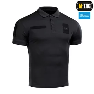 M-Tac - Koszula polo Elite Tactical Coolmax - Czarne - 80010002 - Odzież taktyczna i umundurowanie - miniaturka - grafika 3