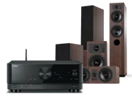 Kino domowe - Yamaha RX-V4A (czarny) + Tesi 5 + 2 + 7 (mokka) - miniaturka - grafika 1