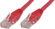 Kable miedziane - MicroConnect RJ-45/RJ-45, kat.5e, U/UTP, czerwony, 20m UTP520R - miniaturka - grafika 1