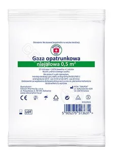 SILESIAN PHARMA SP ZOO Gaza opatrunkowa niejałowa 17 nitkowa 1/2 m2 Apteczka ABC - Apteczki i materiały opatrunkowe - miniaturka - grafika 1