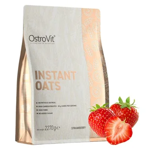 OstroVit Instant Oats Owsianka Truskawkowa Bez Cukru Mąka Owsiana 2270 g - Mąka - miniaturka - grafika 1