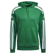 Bluzy męskie - Adidas Męska bluza z kapturem Sq21 Zielona herbata / biała 3XL GP6437 - miniaturka - grafika 1