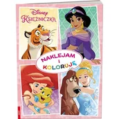 Literatura popularno naukowa dla młodzieży - Disney Księżniczka Naklejam i Koloruję - miniaturka - grafika 1