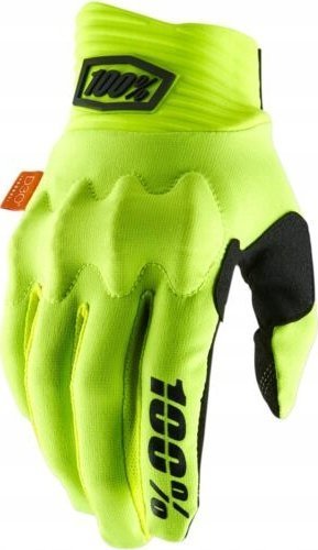 100% Rękawiczki 100% COGNITO Gloves Fluo Yellow - L długość dłoni 193-200 mm NEW 2022