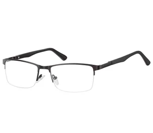 Żyłkowe oprawki korekcyjne zerówki okulary unisex 996 czarne - Okulary korekcyjne, oprawki, szkła - miniaturka - grafika 1