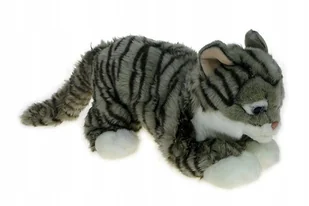 ZOO: maskotka KOTEK pręgowany leżący szary 45cm (82002) - Maskotki i pluszaki - miniaturka - grafika 1