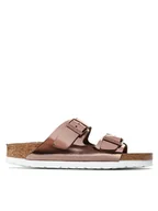 Klapki i japonki damskie - Birkenstock Klapki Arizona Metallic 0952093 Różowy - miniaturka - grafika 1