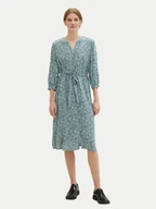 Sukienki - Tom Tailor Sukienka koszulowa 1041205 Zielony Regular Fit - miniaturka - grafika 1