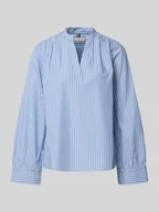 Bluzki damskie - Bluzka z długim rękawem o kroju regular fit z czystej bawełny - miniaturka - grafika 1