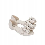 Baleriny - Melissa Baleriny Damskie Beżowe Seduction VI Ad Beige Silver 37 - miniaturka - grafika 1