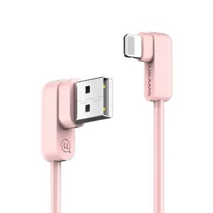 USAMS USAMS Kabel kątowy U-flow Lightning 1,2m różowy US-SJ165 AKUSAKUUSA00189 - Kable komputerowe i do monitorów - miniaturka - grafika 2