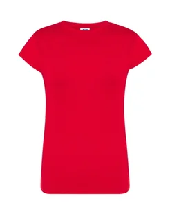 T-shirt damski czerwony 170g/m2 roz. L - Koszulki i topy damskie - miniaturka - grafika 1