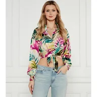 Koszule damskie - GUESS Koszula Cropped Fit - miniaturka - grafika 1